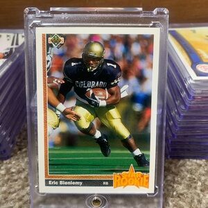 1991 Eric Bieniemy Topps Star Rookie Football Card